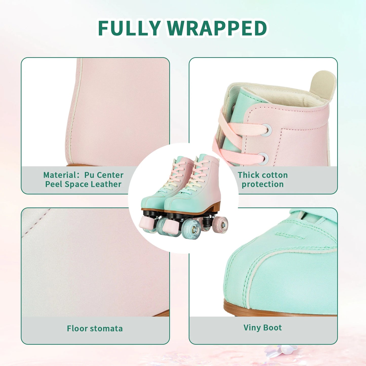 Flash Double Row Roller Skates