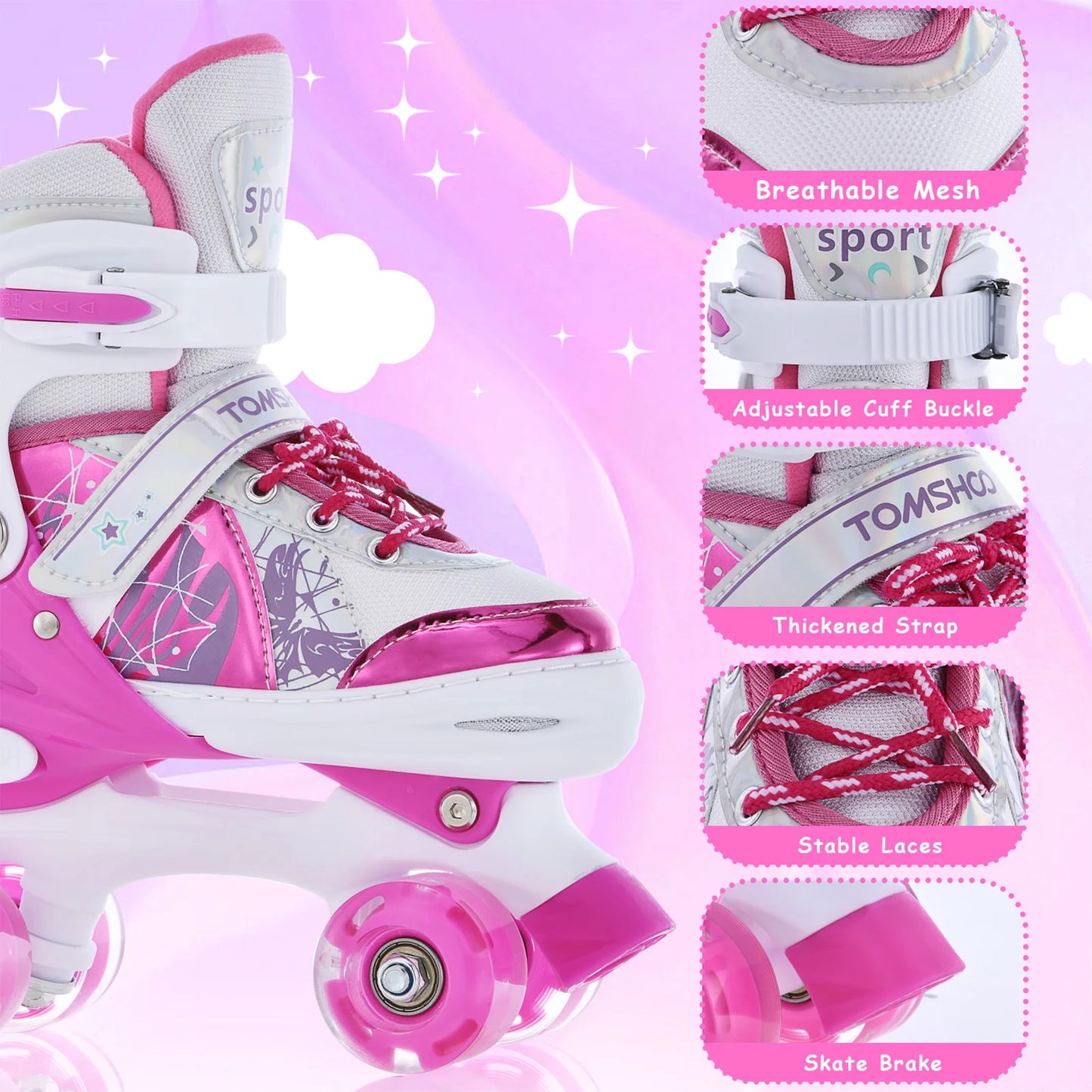 Adjustable Light Up Children's Roller Skate