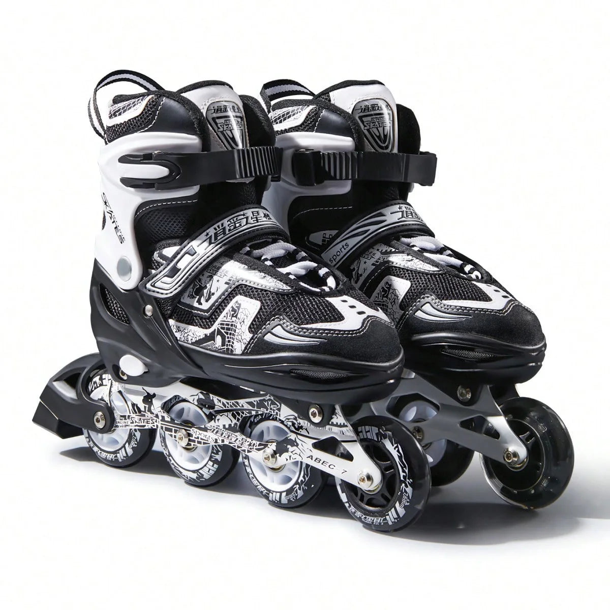 Adjustable Height In-line PU Roller Skates